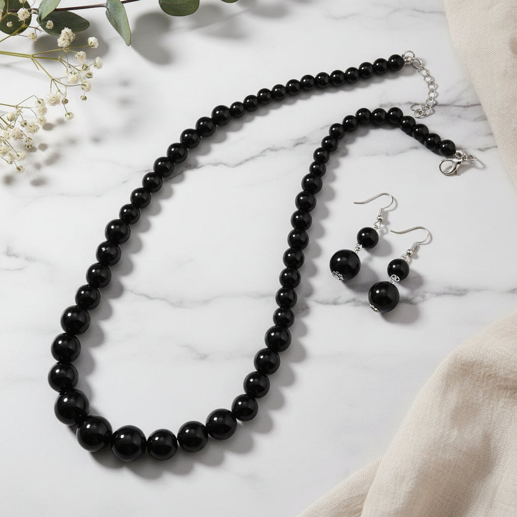 Beaded Glory Necklace & Earrings Set - 5 colors - Hello Baabs