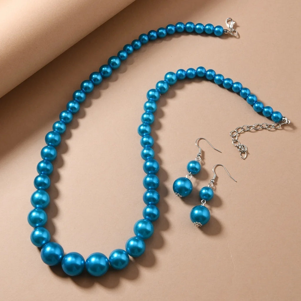 Beaded Glory Necklace & Earrings Set - 5 colors - Hello Baabs LLC 