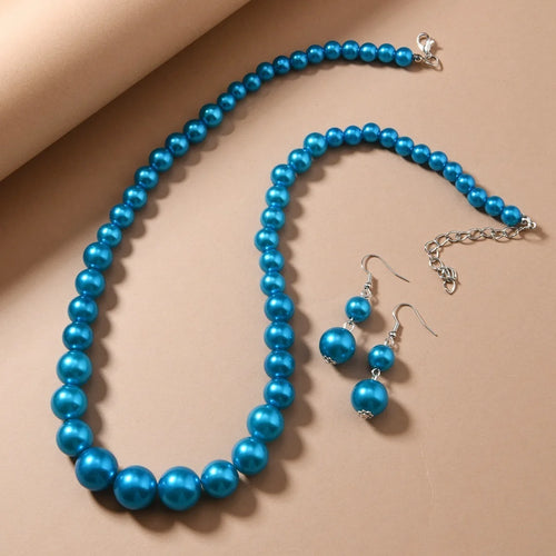 Beaded Glory Necklace & Earrings Set - 5 colors - Hello Baabs LLC 