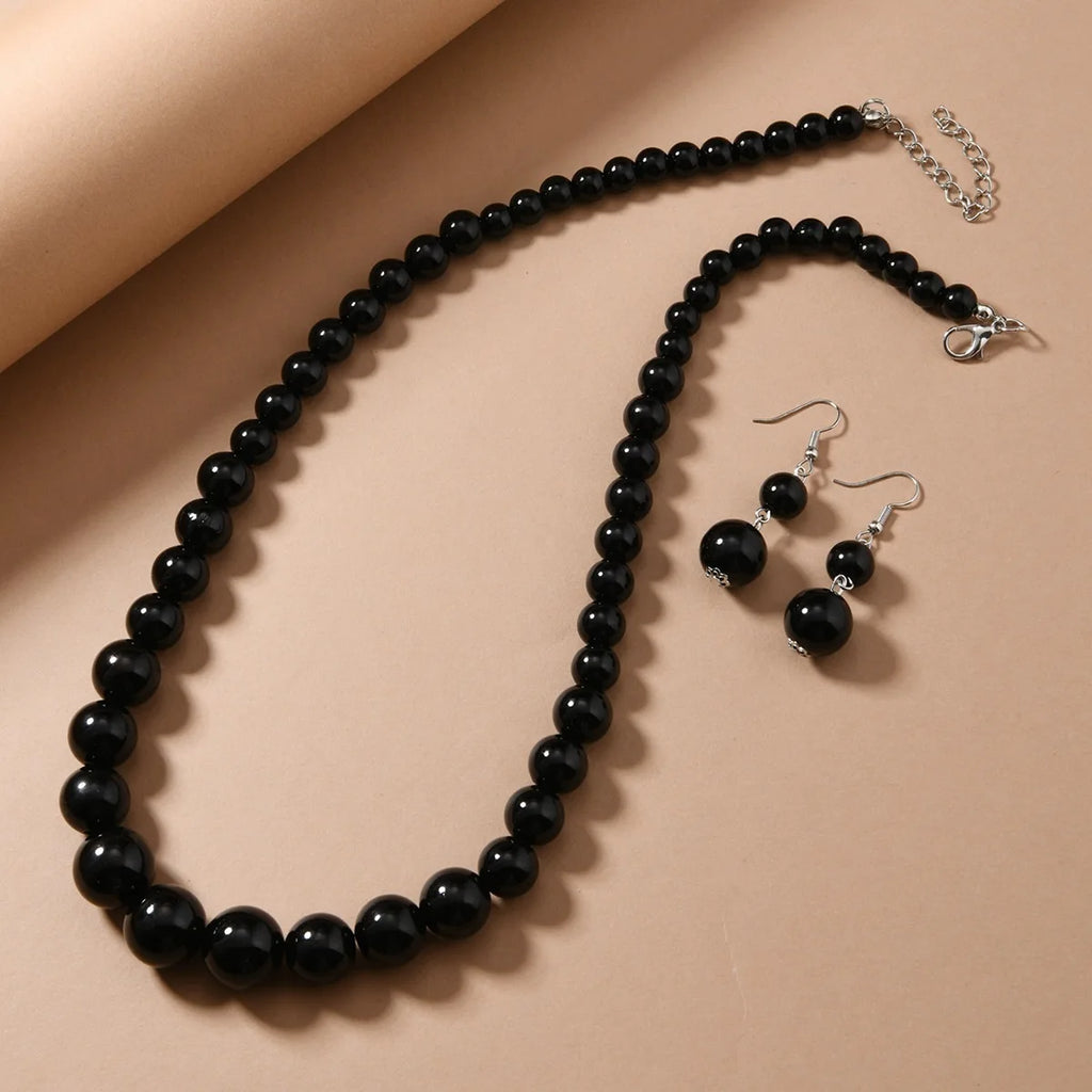 Beaded Glory Necklace & Earrings Set - 5 colors - hello baabs 