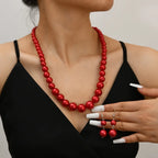 Beaded Glory Set (necklace and earrings set) - 6 colors - hello baabs 