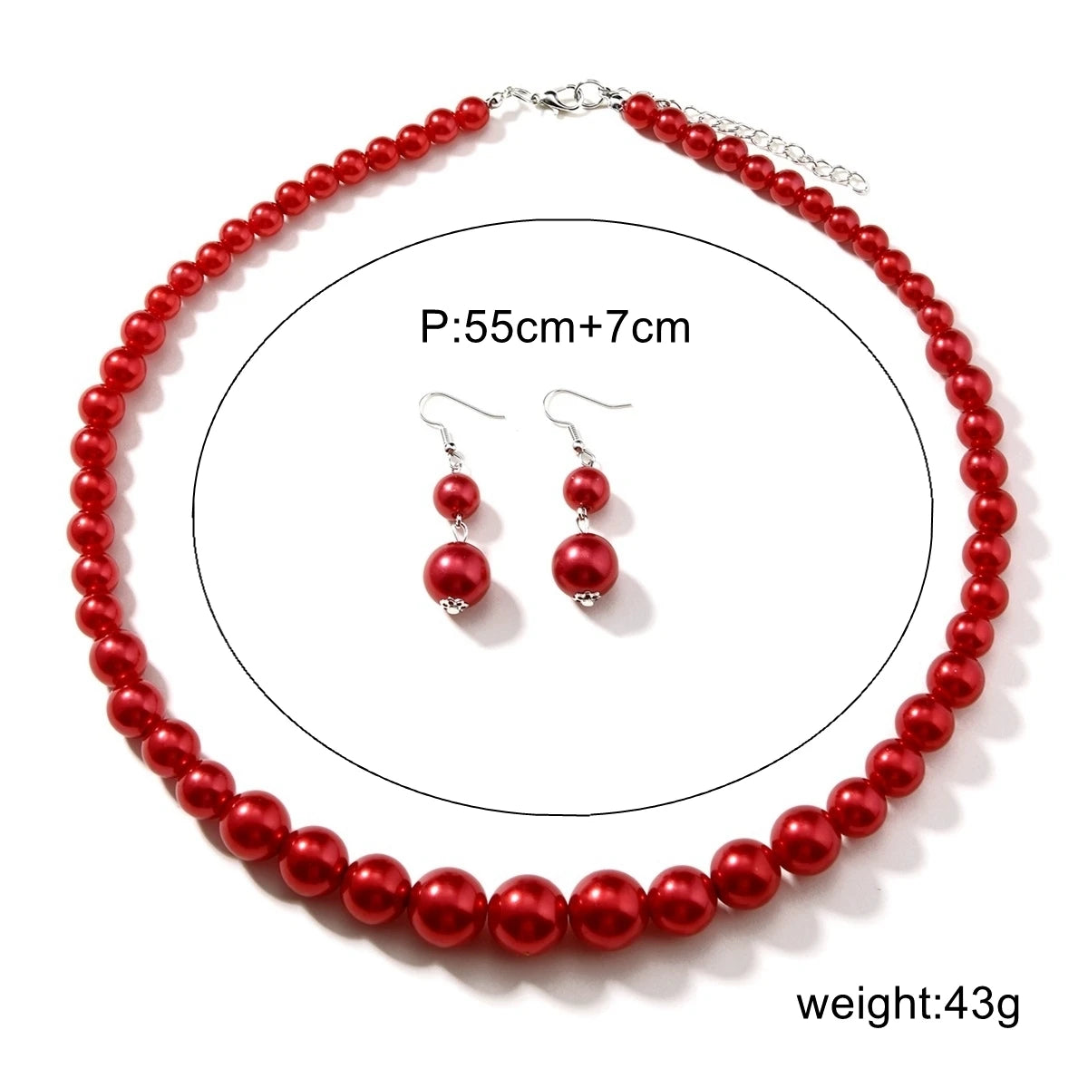 Beaded Glory Set (necklace and earrings set) - 6 colors - hello baabs 