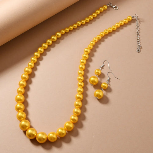 Beaded Glory Set (necklace and earrings set) - 6 colors - hello baabs 