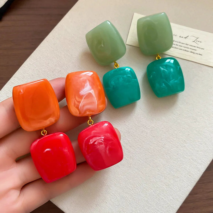 Block & Flow Earrings - 2 colors - Hello Baabs LLC 