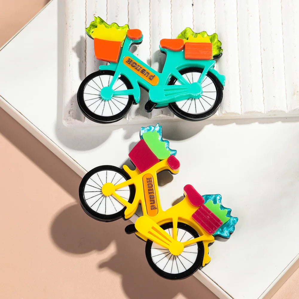 Bloom & Ride Pin - 2 colors - Hello Baabs LLC 
