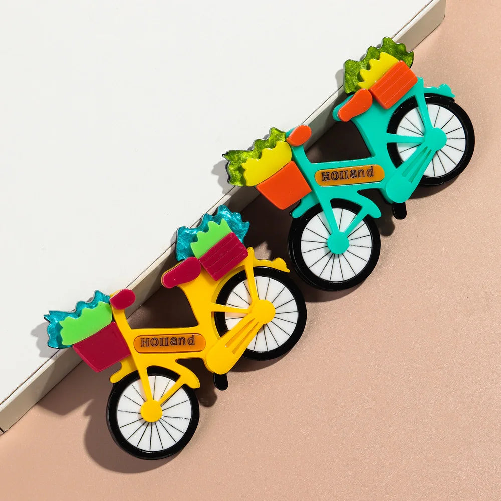 Bloom & Ride Pin - 2 colors - Hello Baabs LLC 