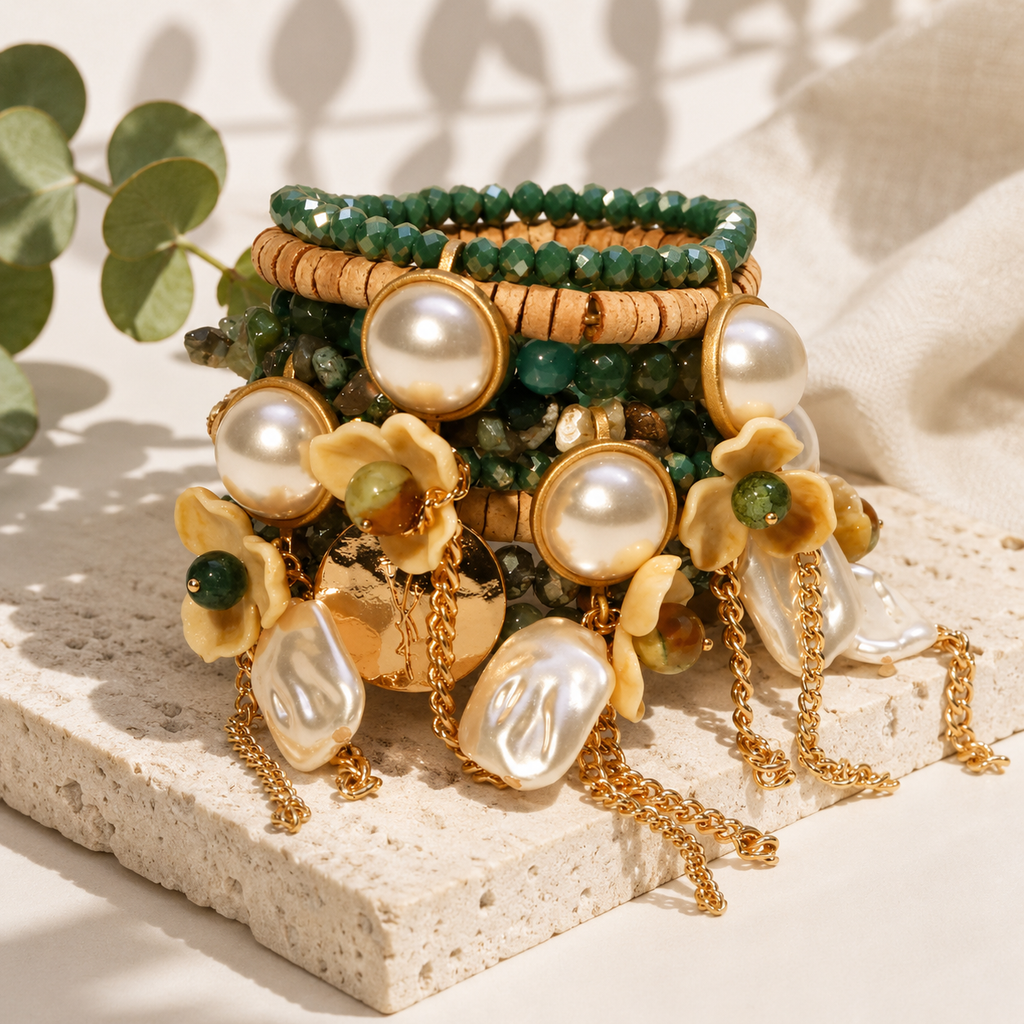 Bloom Trail Bracelet Stack - Hello Baabs