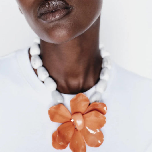 Bloom Burst Necklace on Woman