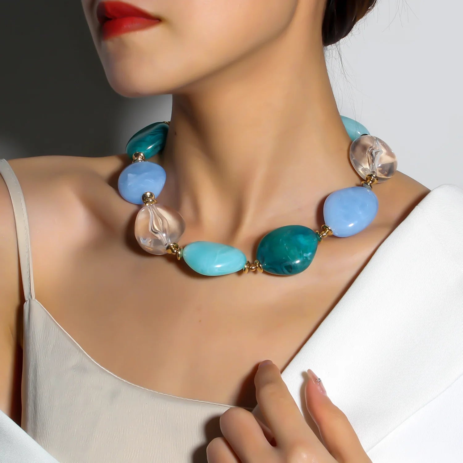 Blue Lagoon Necklace - hello baabs 