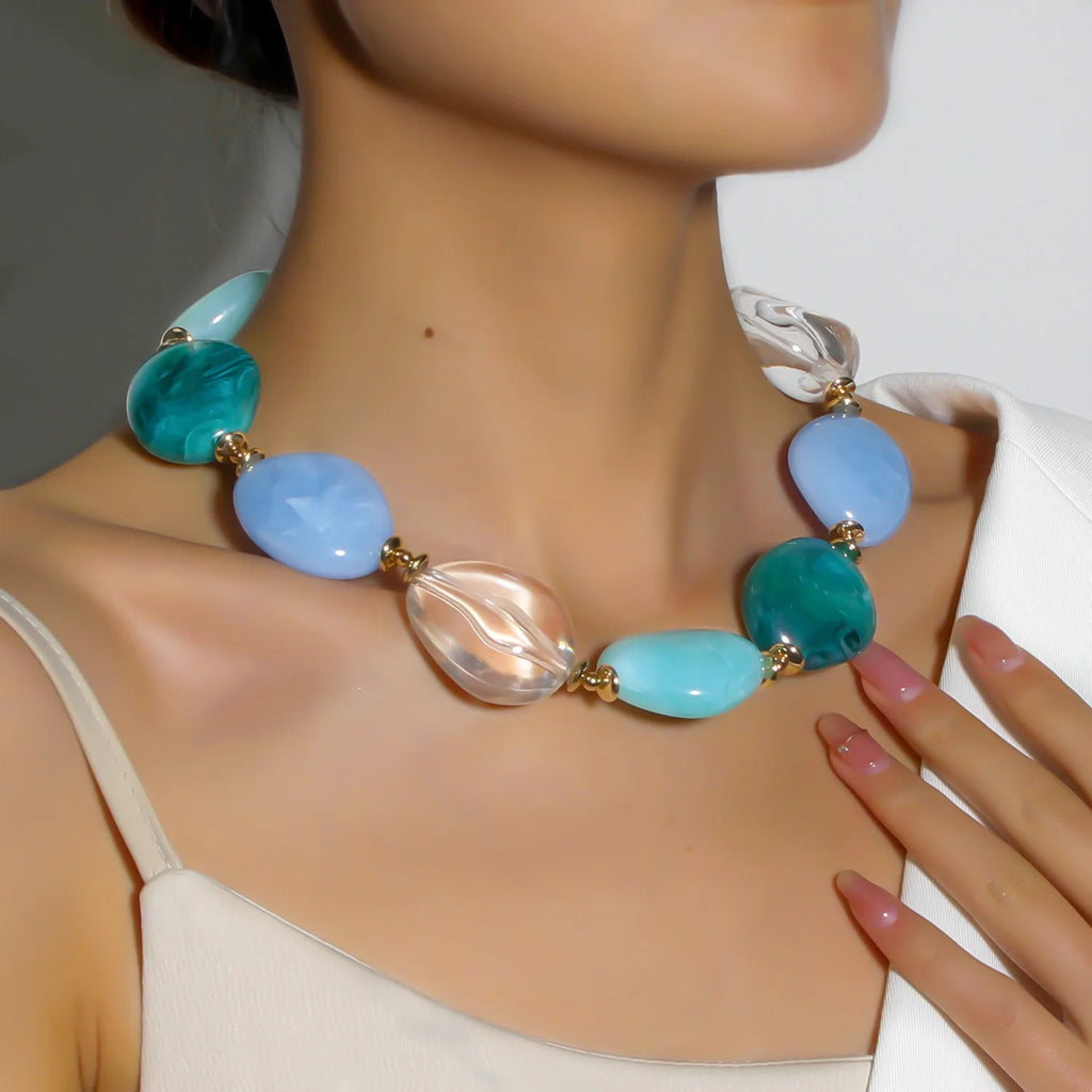 Blue Lagoon Necklace - hello baabs 