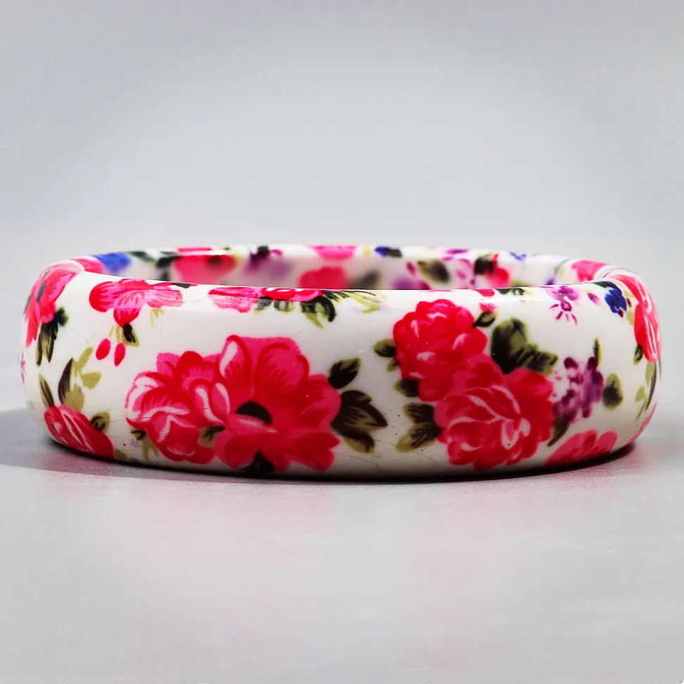 Blush Bloom Bangle (2.60" diameter) - Hello Baabs LLC 