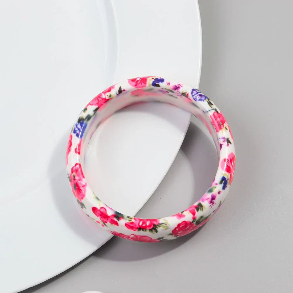 Blush Bloom Bangle (2.60" diameter) - Hello Baabs LLC 