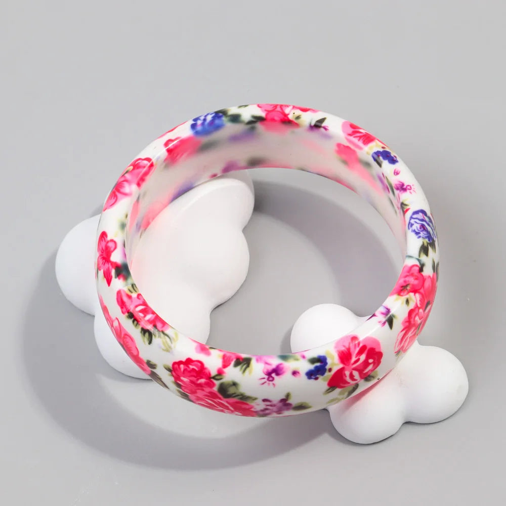 Blush Bloom Bangle (2.60" diameter) - Hello Baabs LLC 