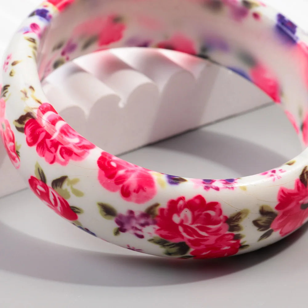 Blush Bloom Bangle (2.60" diameter) - Hello Baabs LLC 