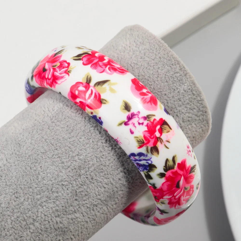 Blush Bloom Bangle (2.60" diameter) - Hello Baabs LLC 