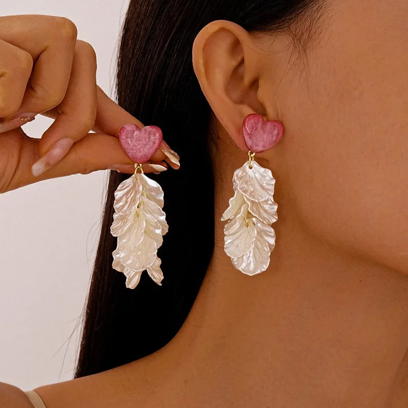 Blush Tide Earrings - Hello Baabs LLC 