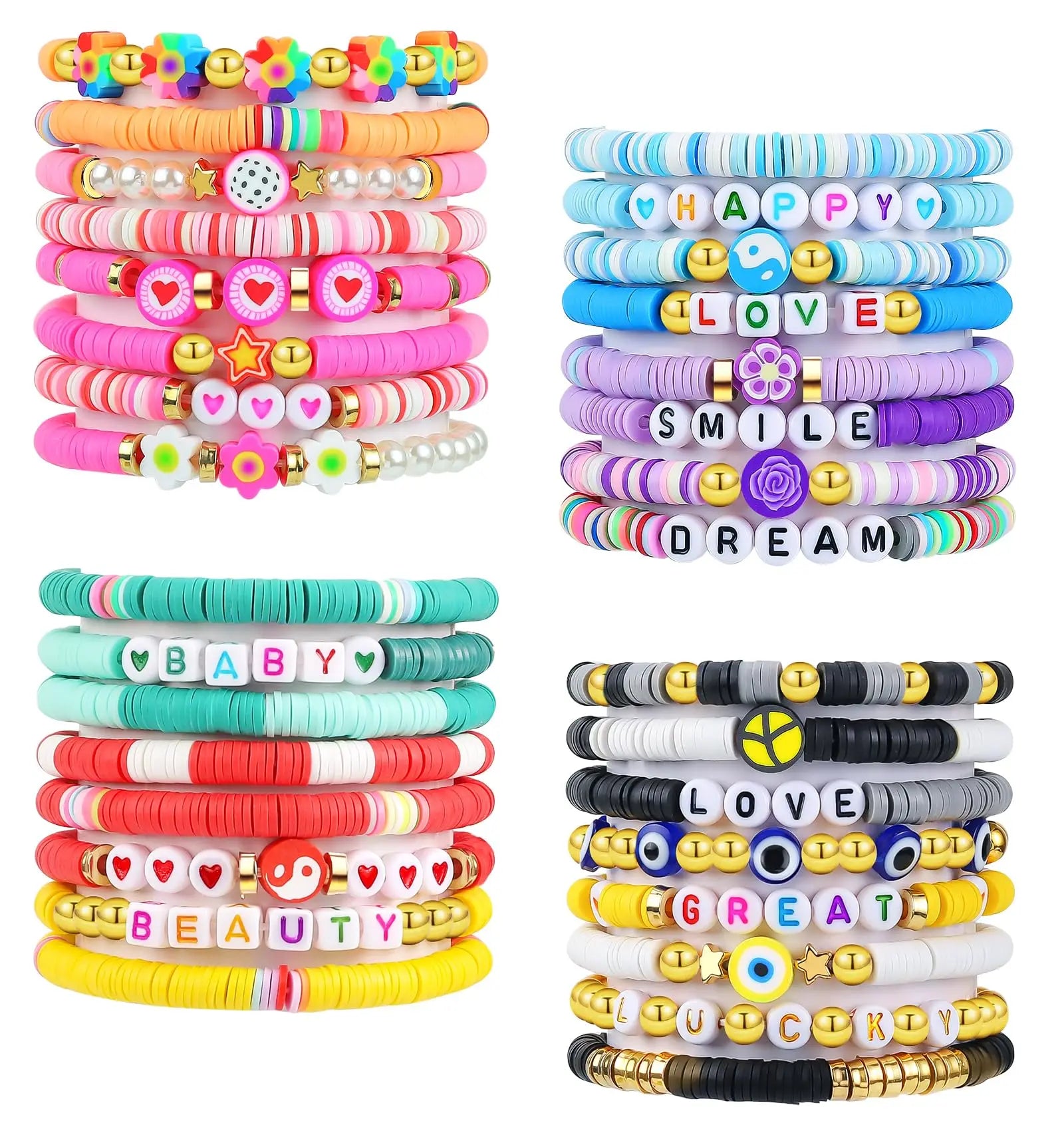 Boardwalk Bliss 8pc Bracelet Set - 4 colors - hello baabs 