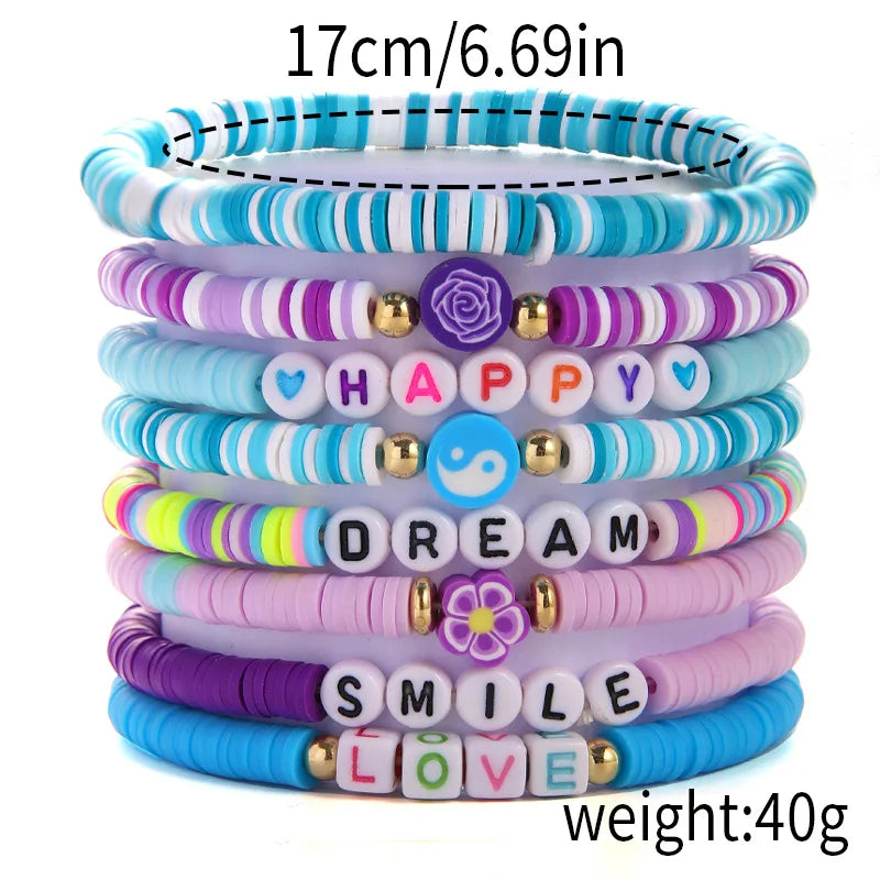 Boardwalk Bliss 8pc Bracelet Set - 4 colors - hello baabs 