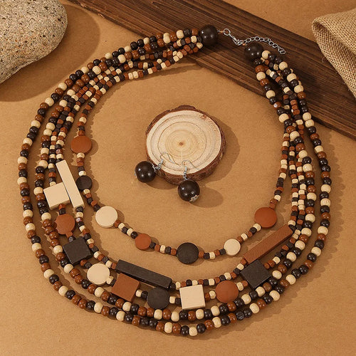 Boheme Ancestry Statement Necklace & Earrings Set - 4 variants - hello baabs 