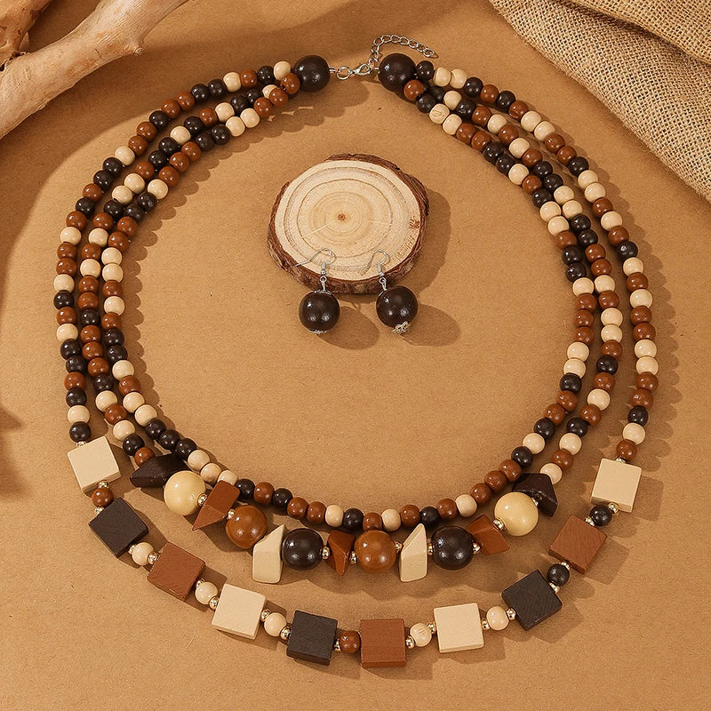 Boheme Ancestry Statement Necklace & Earrings Set - 4 variants - hello baabs 