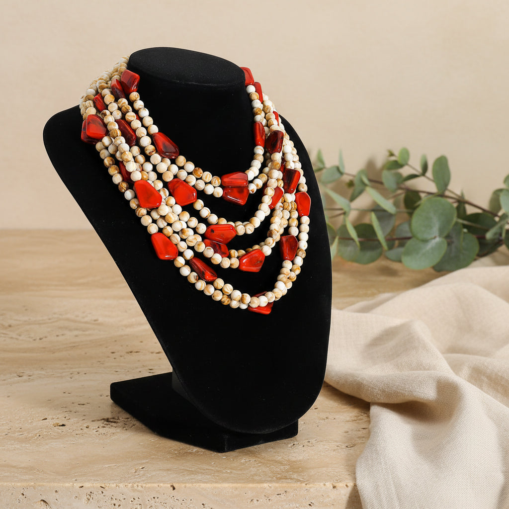 Bohemian Radiance Handmade Necklace - Hello Baabs LLC 