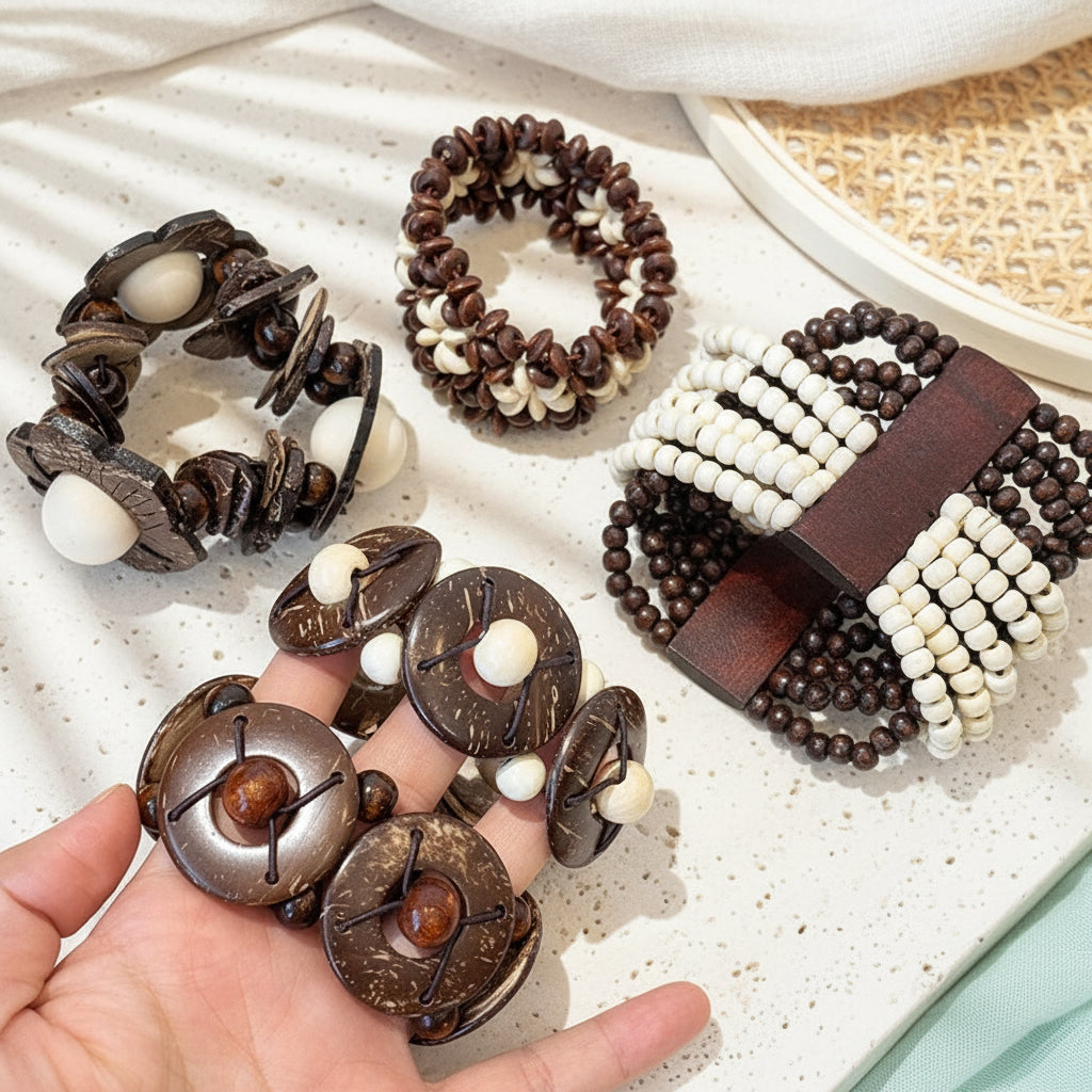 Boho Bark Bliss Bracelets - 9 variants - Hello Baabs