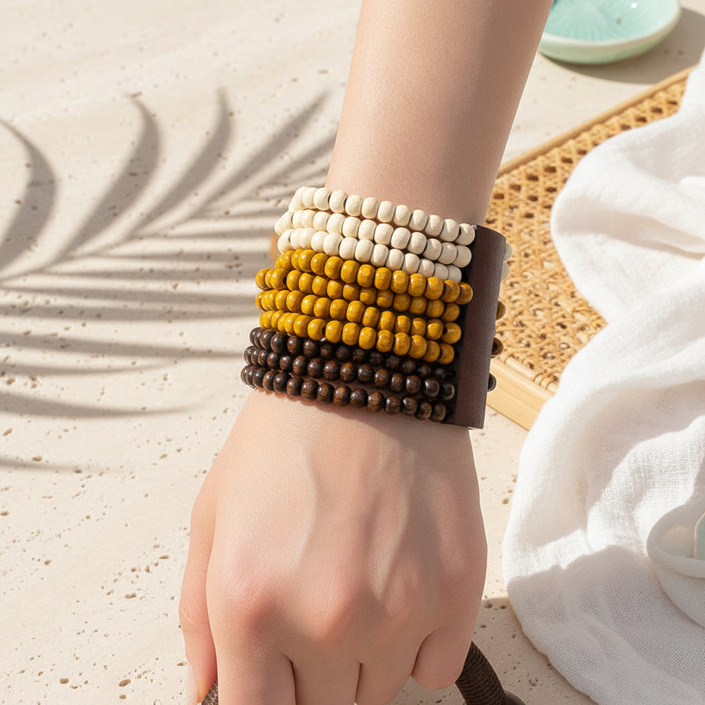 Boho Bark Bliss Bracelets - 9 variants - Hello Baabs