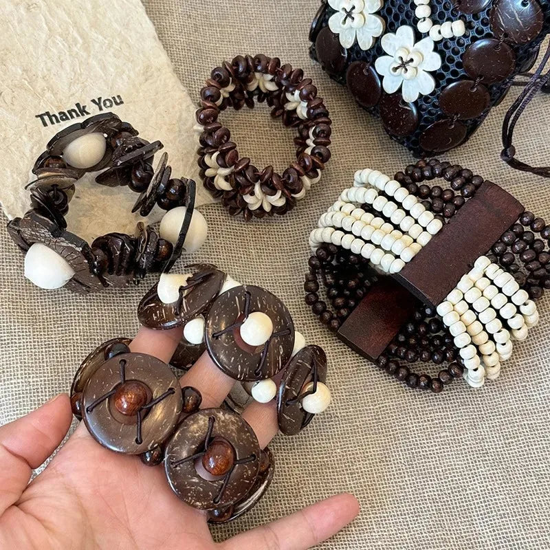 Boho Bark Bliss Bracelets - 9 variants - Hello Baabs LLC 