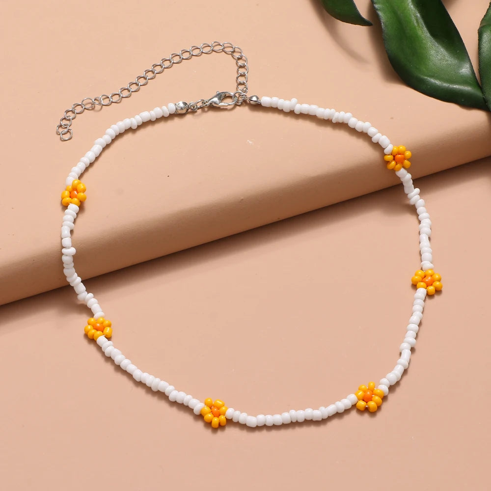 Boho Blossom Necklace - 9 colors - Hello Baabs LLC 