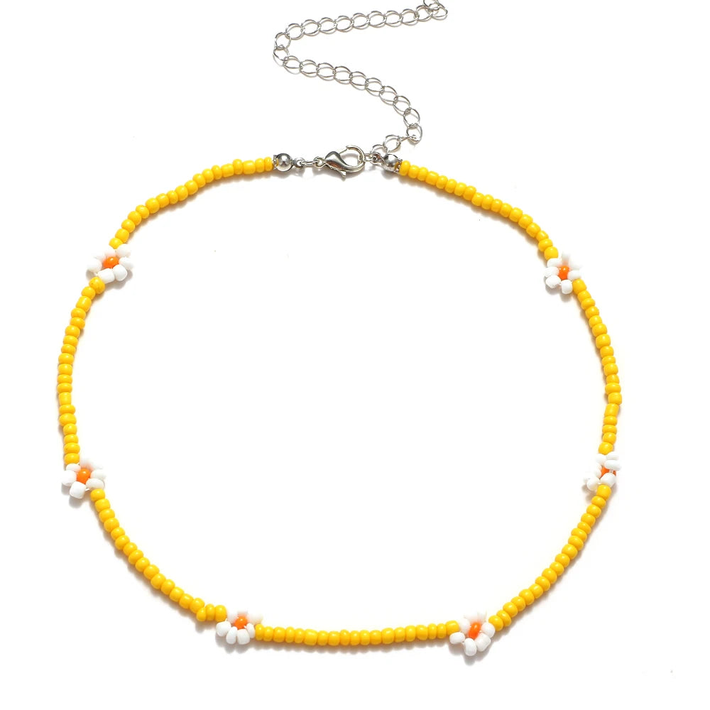 Boho Blossom Necklace - 9 colors - Hello Baabs LLC 