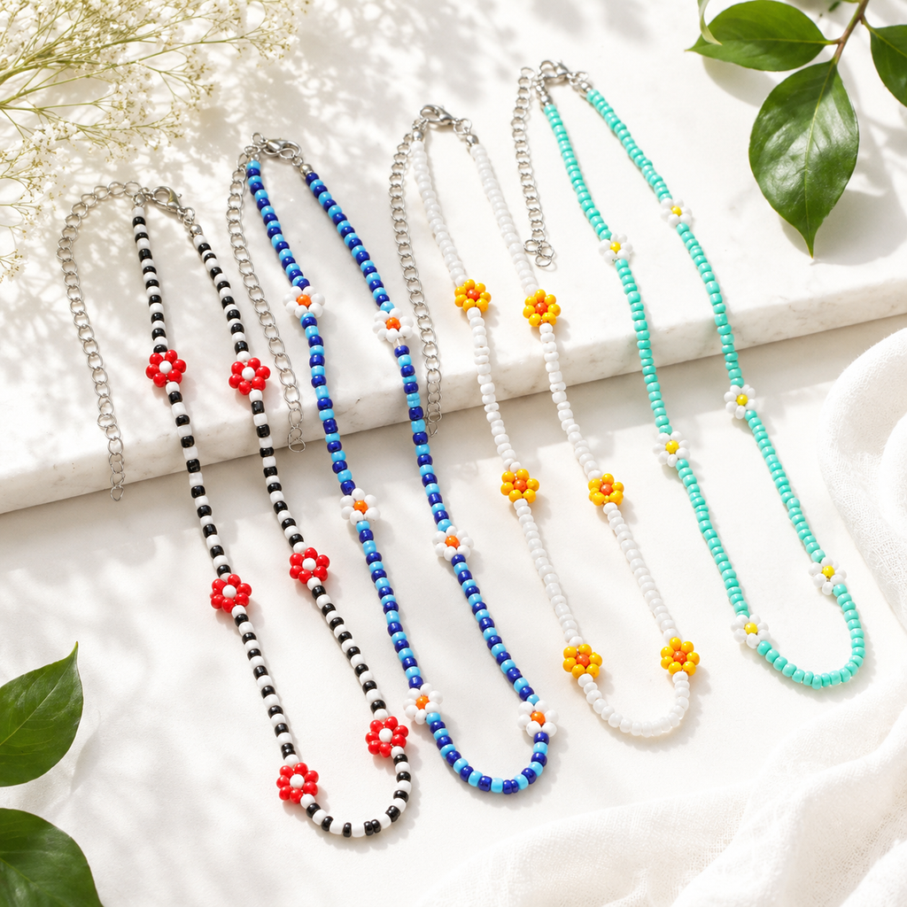 Boho Blossom Necklace - 9 colors - Hello Baabs LLC 