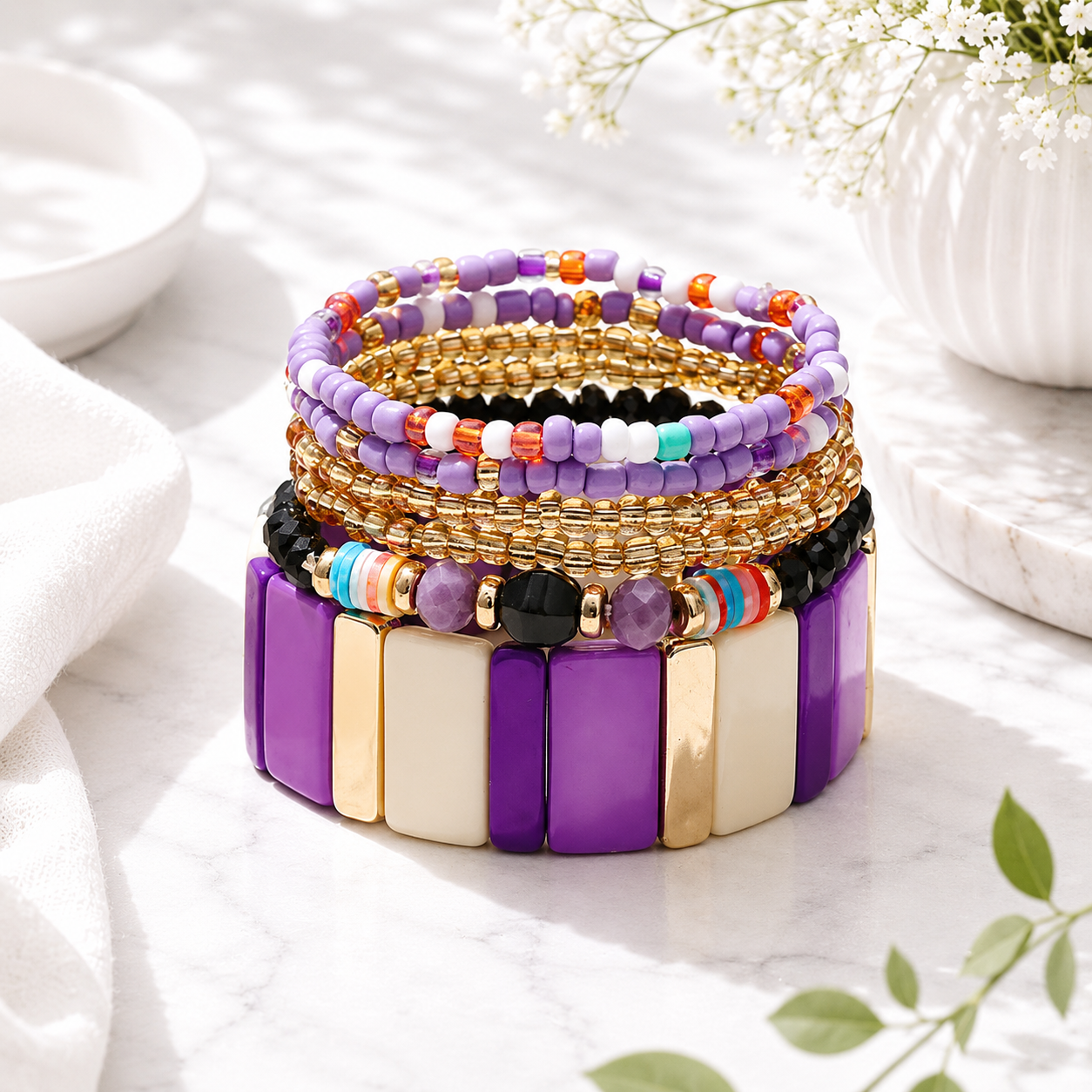 Boho Breeze Stretch Stack - 11 colors - Hello Baabs
