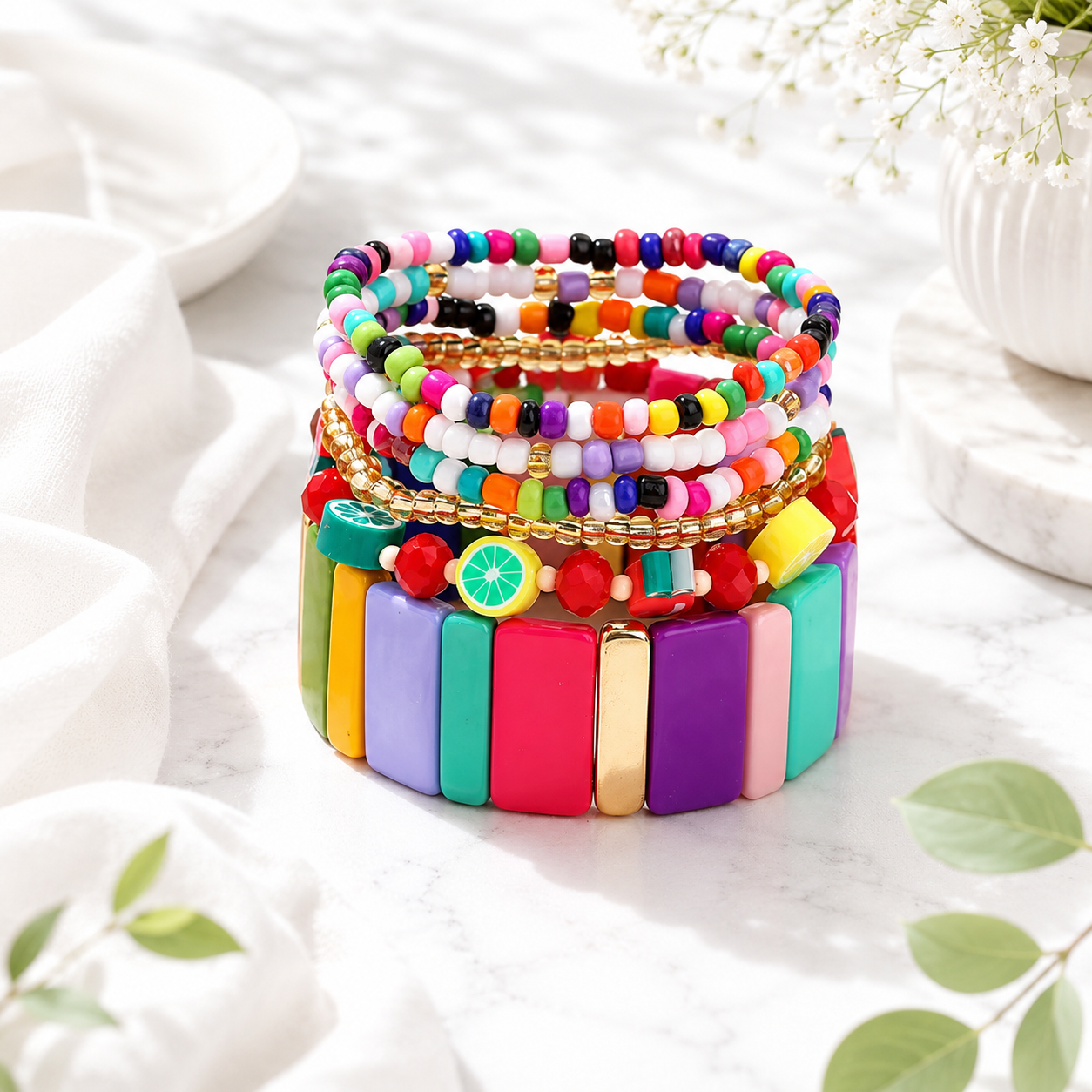 Boho Breeze Stretch Stack - 11 colors - Hello Baabs
