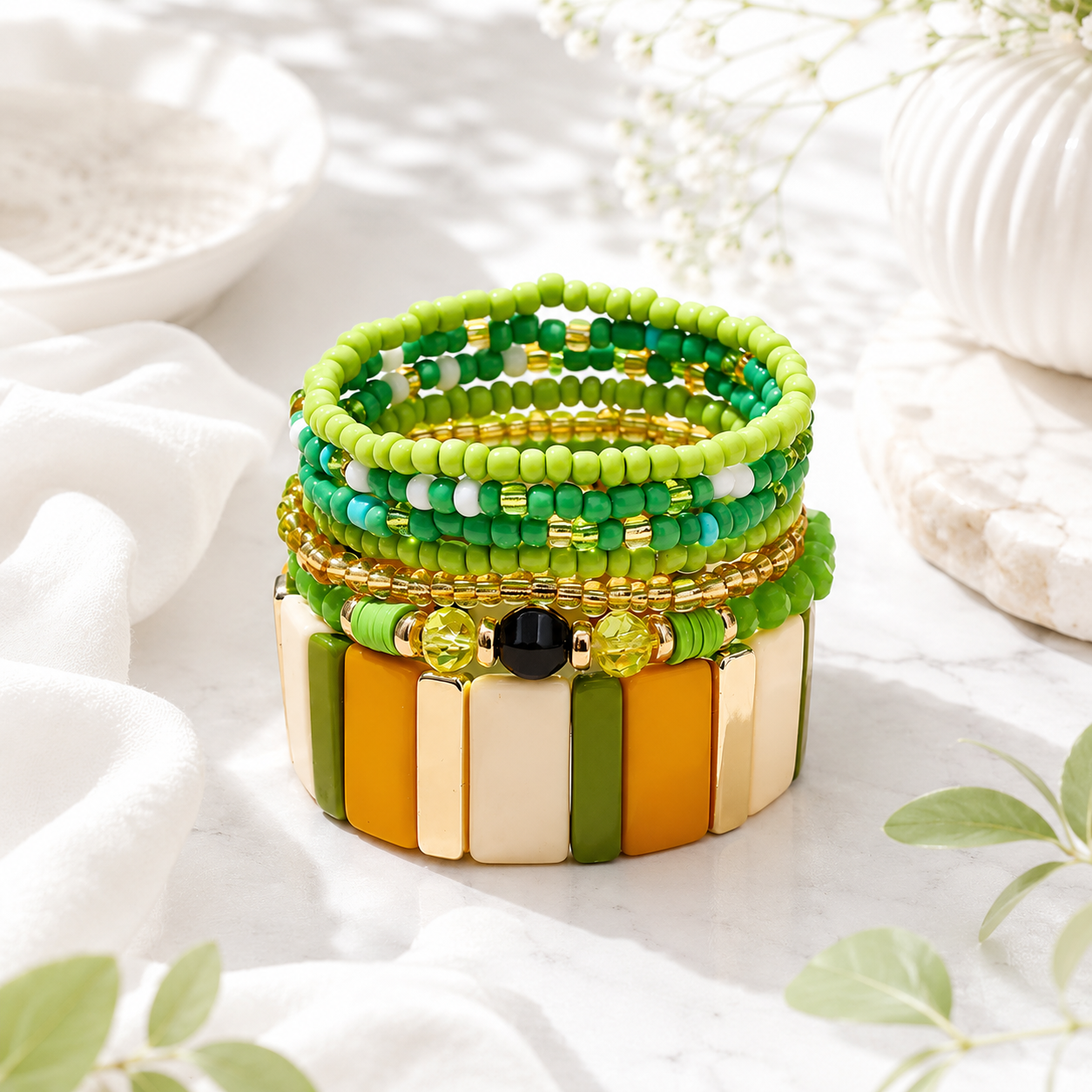 Boho Breeze Stretch Stack - 11 colors - Hello Baabs