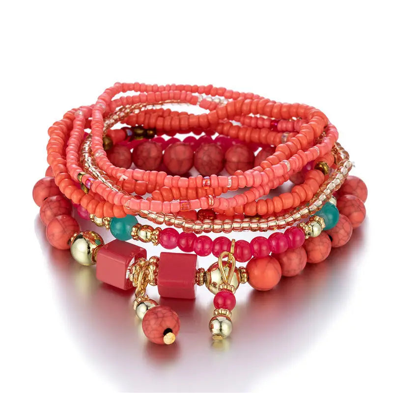 Boho Burst Stretch Bracelet Set - 7 colors - hello baabs 