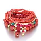 Boho Burst Stretch Bracelet Set - 7 colors - hello baabs 