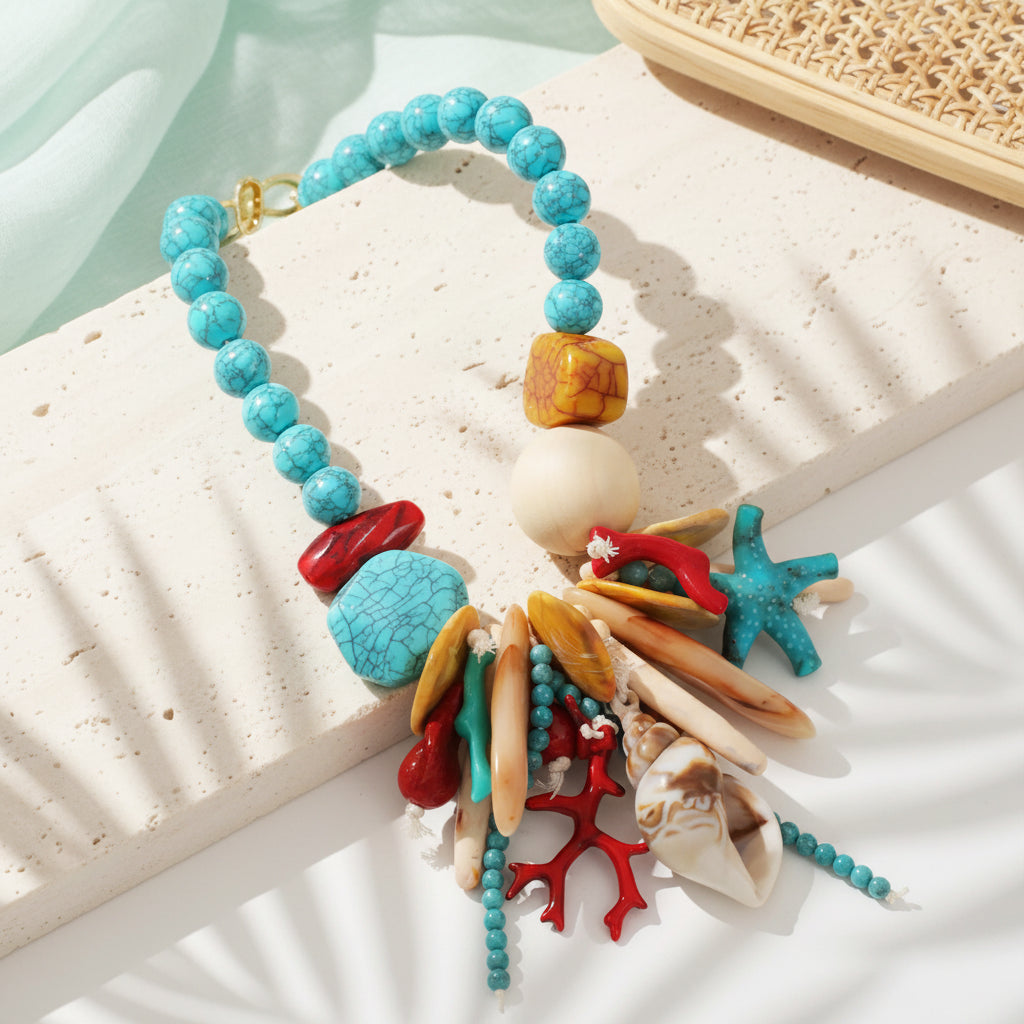 Boho Reef Glow Necklace - 3 colors - Hello Baabs