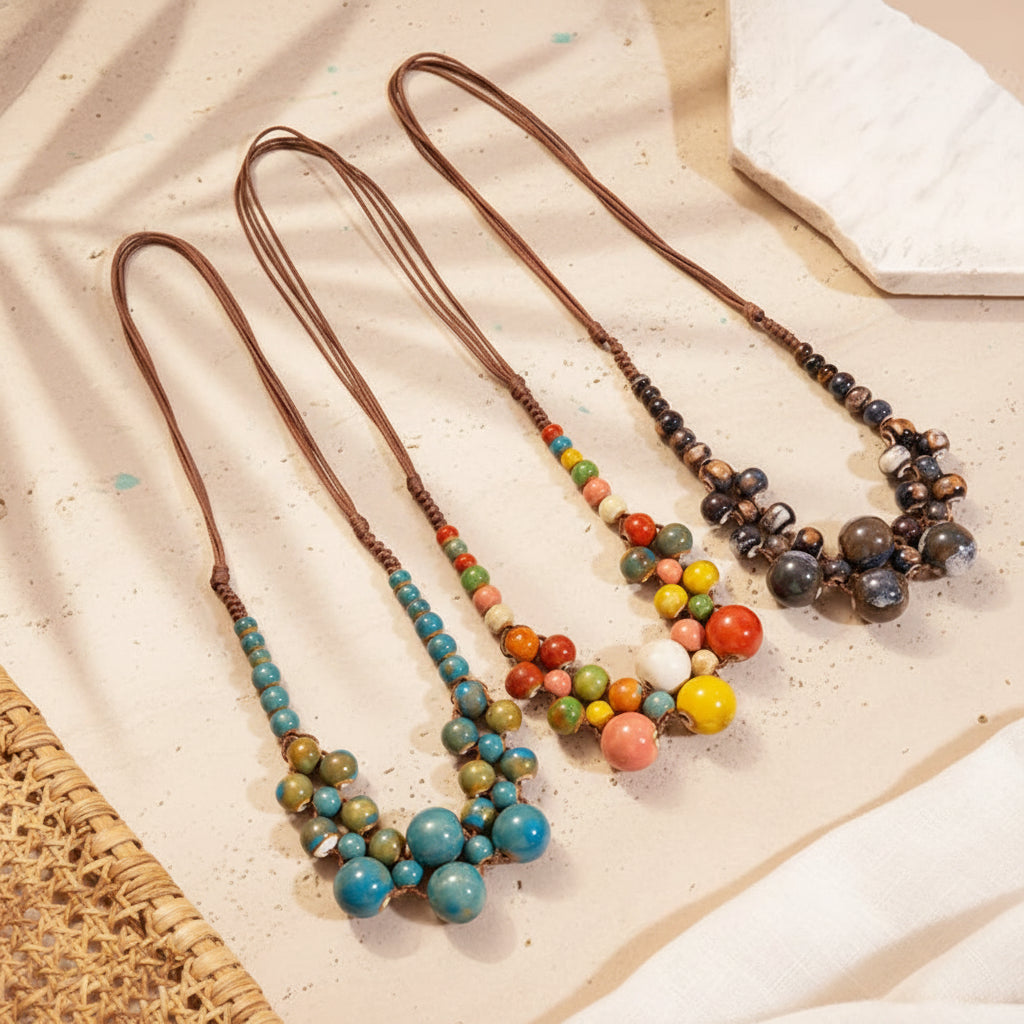 Boho Royale Cascade Necklace - 3 colors - Hello Baabs