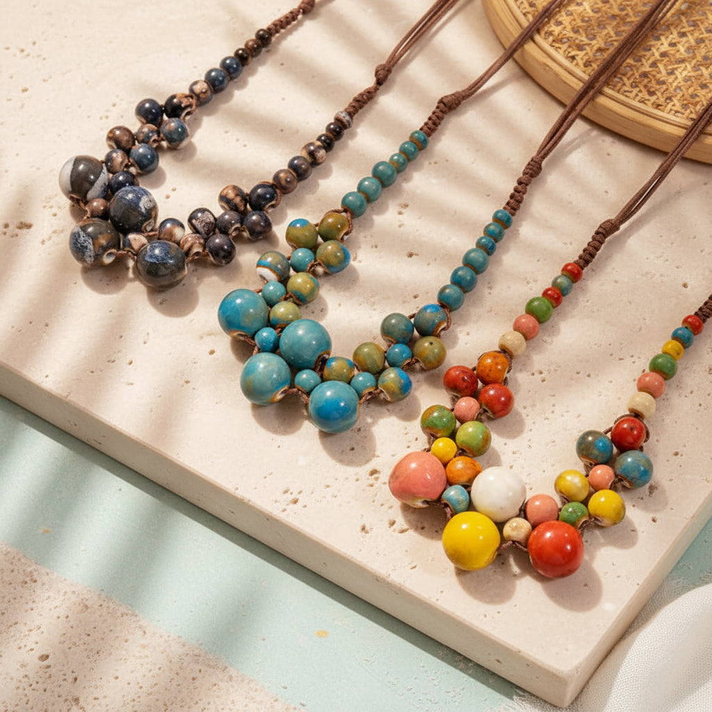Boho Royale Cascade Necklace - 3 colors - Hello Baabs