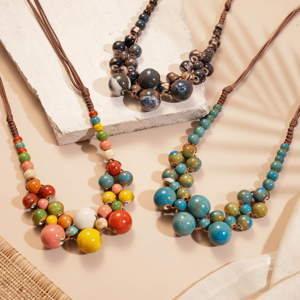 Boho Royale Cascade Necklace - 3 colors - Hello Baabs