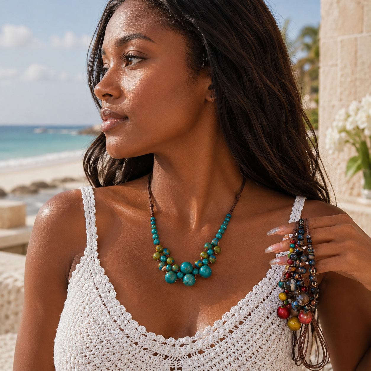 Boho Royale Cascade Necklace - 3 colors - Hello Baabs