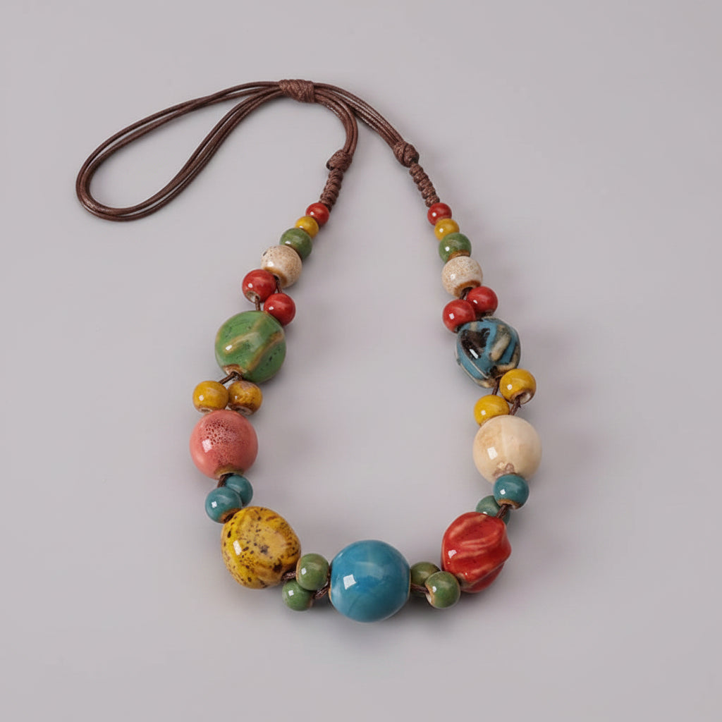 Boho Spirit Bead Necklace - 3 colors - Hello Baabs