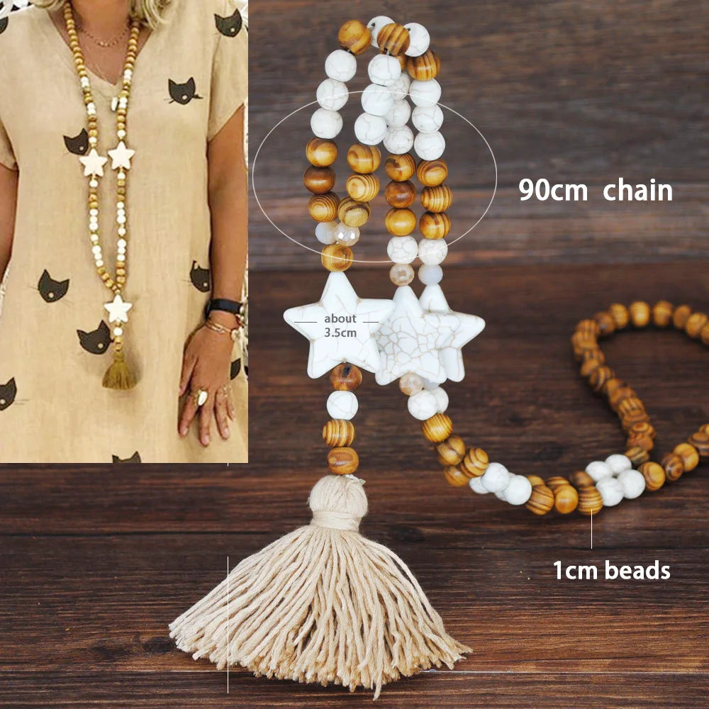 Boho Vibe Tassel Long Necklace Collection - 5 style variants - hello baabs 