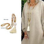 Boho Vibe Tassel Long Necklace Collection - 5 style variants - hello baabs 