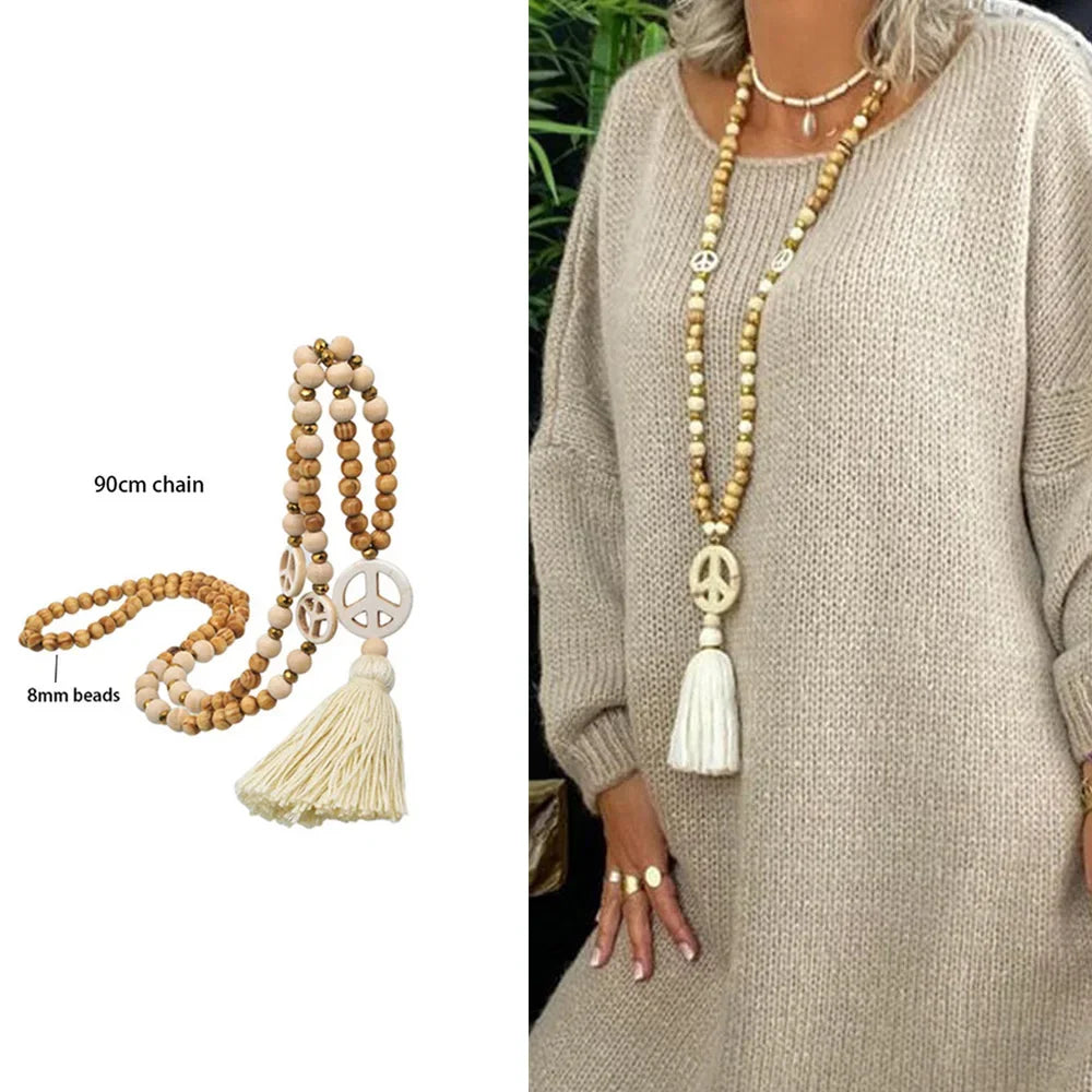 Boho Vibe Tassel Long Necklace Collection - 5 style variants - hello baabs 