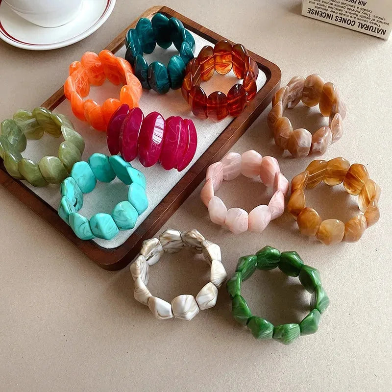 Bold Aura Stretch Bangles - 10 colors - hello baabs 