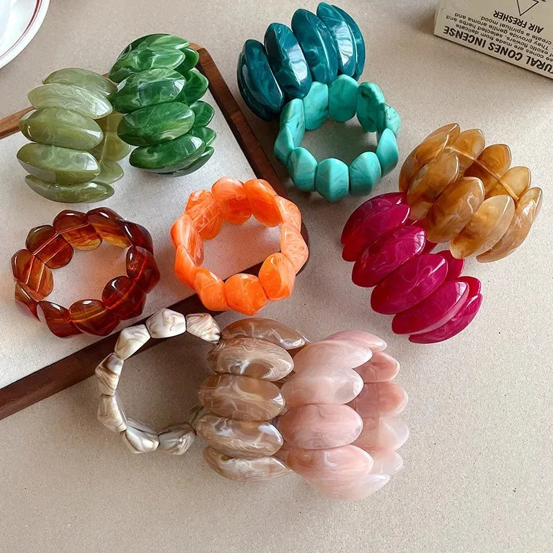Bold Aura Stretch Bangles - 10 colors - hello baabs 