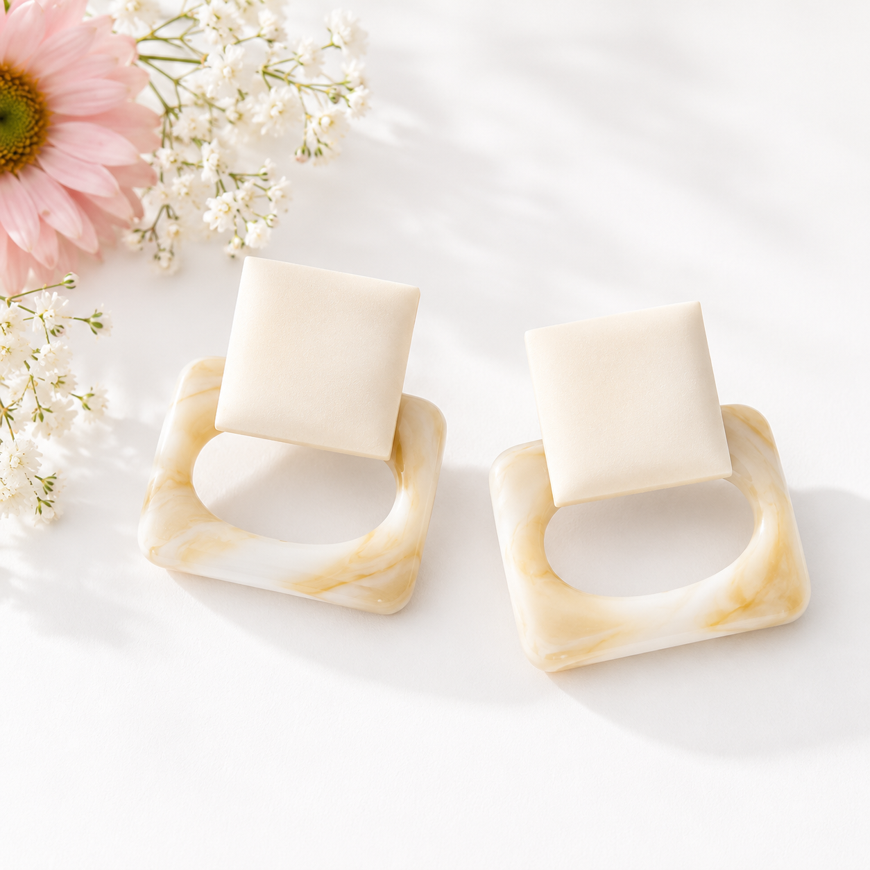 Bold Block Earrings - 2 colors - Hello Baabs
