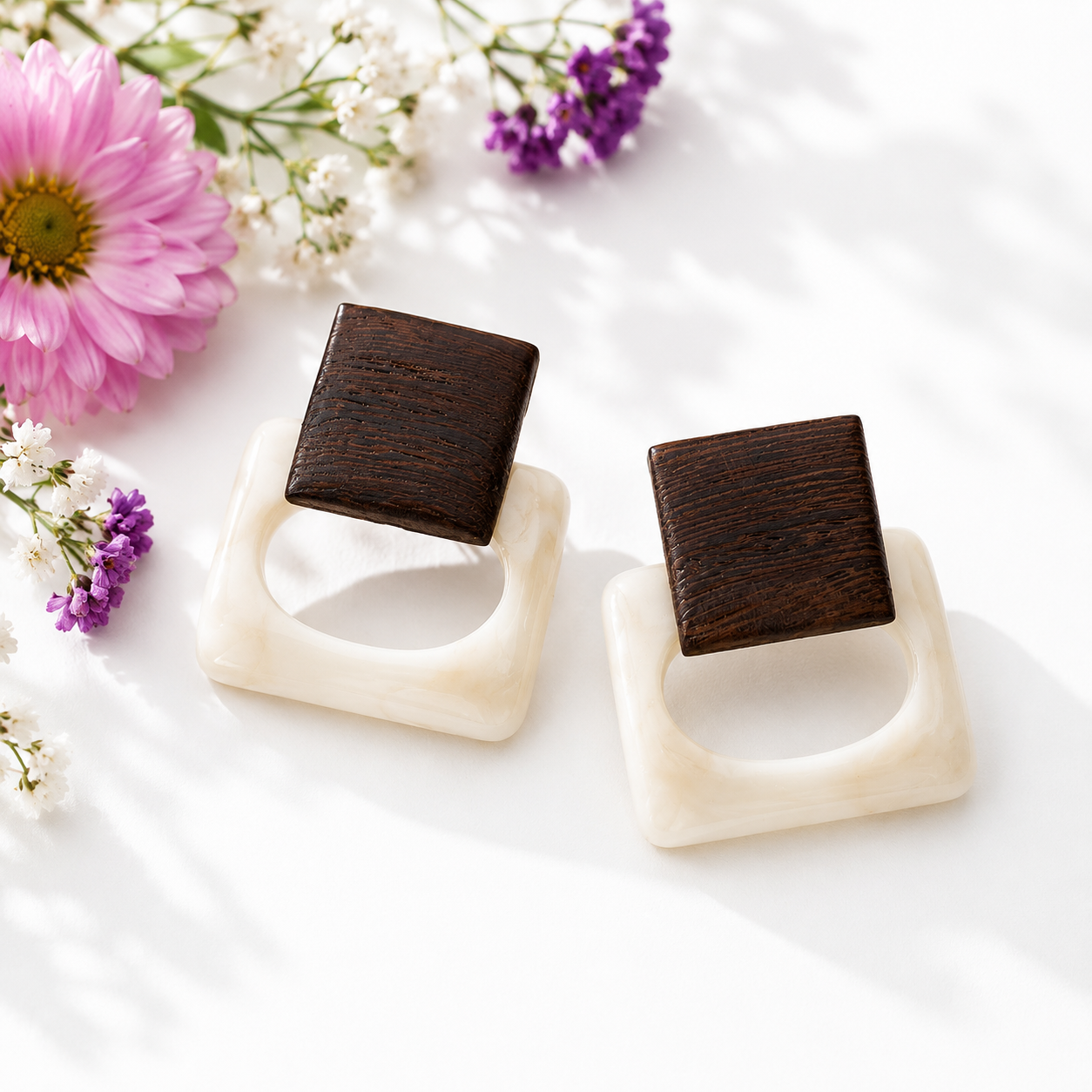 Bold Block Earrings - 2 colors - Hello Baabs