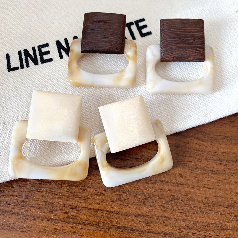 Bold Block Earrings - 2 colors - Hello Baabs LLC 